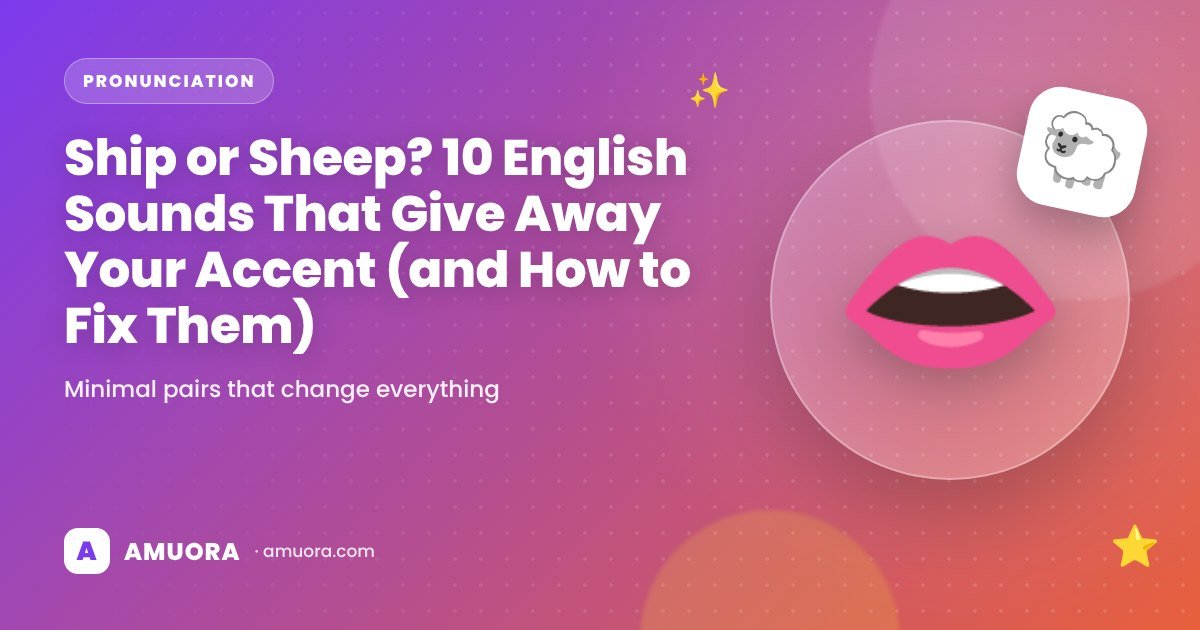Ship or Sheep? 10 English Sounds That Give Away Your Accent (and How to Fix Them)